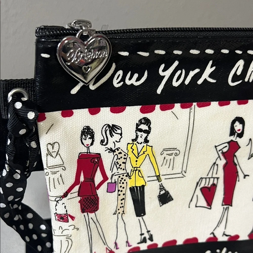 Brighton Black and White Fashion City Clutch